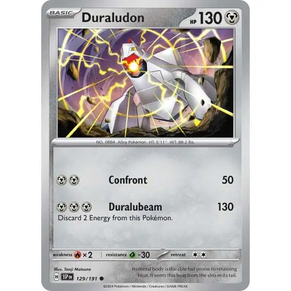 Pokemon Trading Card Game Surging Sparks Common Duraludon #129