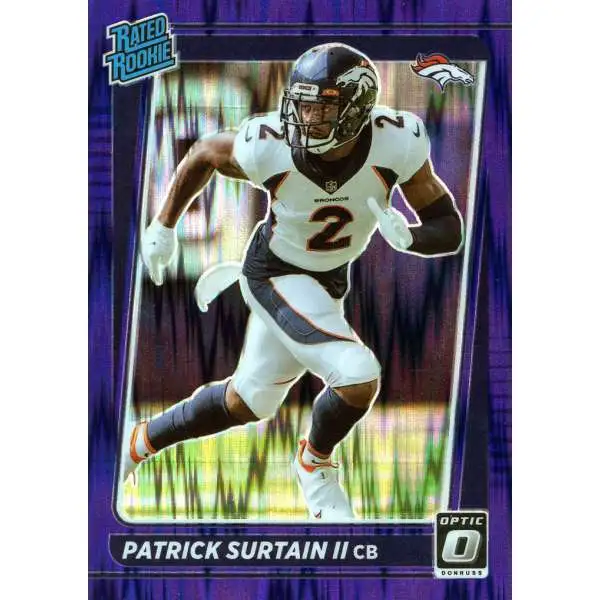 PATRICK SURTAIN II 2021 PANINI ABSOLUTE #143 1ST GRADED 10 ROOKIE CARD  BRONCOS