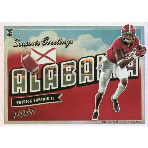 NFL 2021 Panini Prestige Patrick Surtain II SG-15 [Rookie, Season's Greetings]