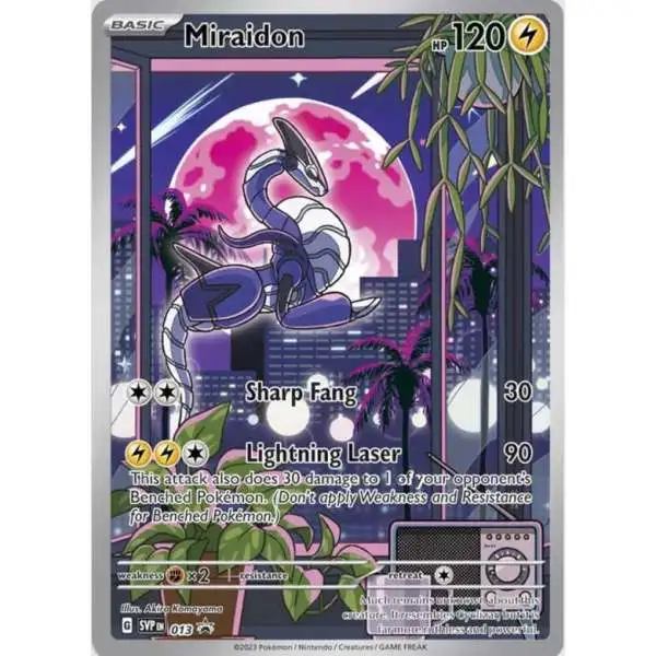  Miraidon & Koraidon - Scarlet & Violet - SVP013 - SVP014 -  Black Star Promo Pokemon Card Lot - Illustrator Holo Foil : Toys & Games