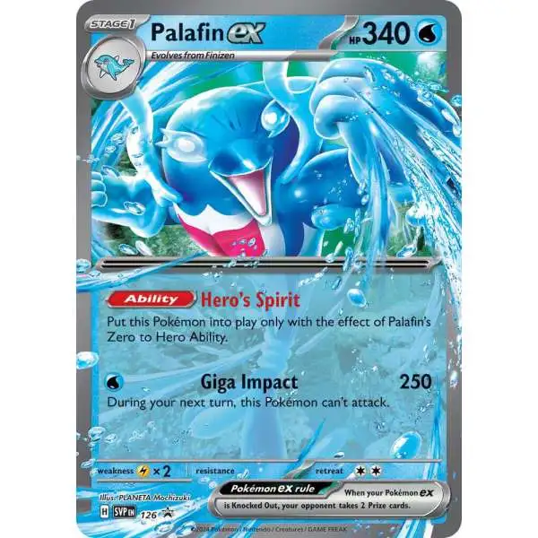 Nintendo Pokemon Trading Card Game Scarlet & Violet Promo Palafin ex SVP126 [Holo]