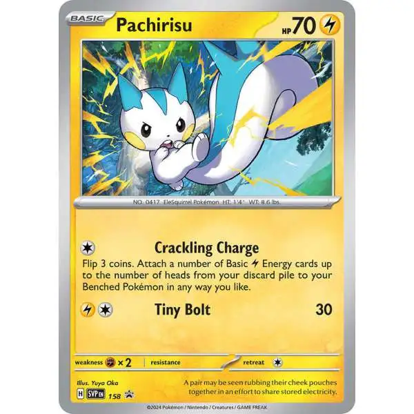 Pokemon Scarlet & Violet Surging Sparks Cosmos Holo Promo Pachirisu SVP158