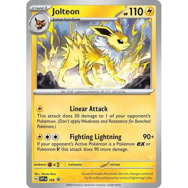 Pokemon Prismatic Evolutions Promo Jolteon SVP169 [Cosmos Holo]