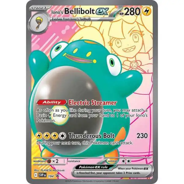 bellibolt pokemon card 【Pokemon Card】IONO’S EX【SR】(114/100) (SV9) Japanese Single Pokémon / 140 / Stage 1 Card Text Bellibolt | Pokémon Cards and