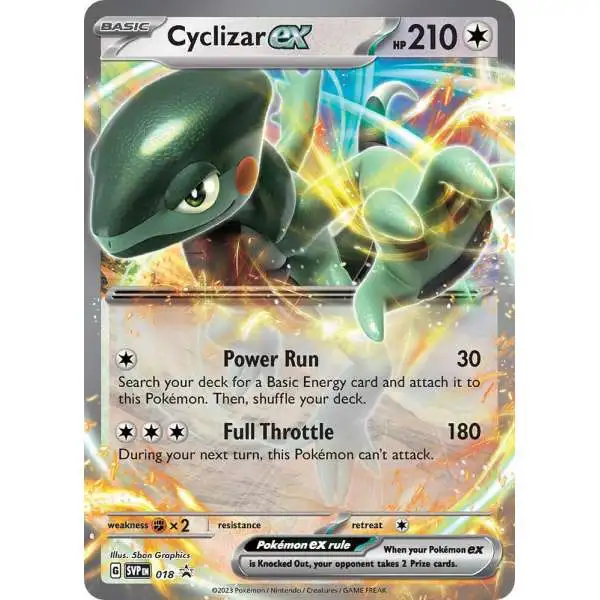 Pokemon Scarlet Violet Single Card Promo Cyclizar ex SVP018