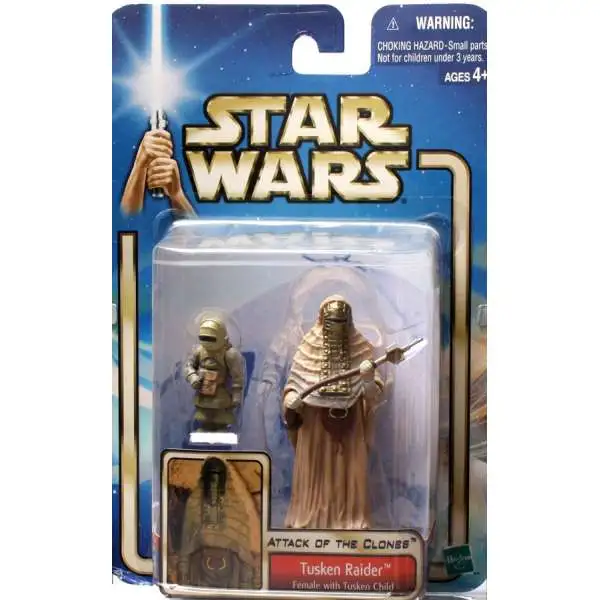 Star Wars Attack of the Clones 2002 Collection 2 Tusken Raider Action Figure 2-Pack #08 [Female With Child]