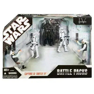Star Wars A New Hope 30th Anniversary Capture of Tantive IV 3.75-Inch Battle Pack [Darth Vader, 2x Stormtroopers & 2x Rebel Troopers]