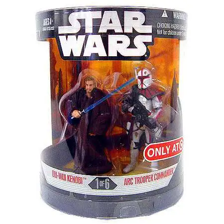 Star Wars Revenge of the Sith Order 66 2008 Obi-Wan Kenobi & Arc Trooper Commander Exclusive Action Figure 2-Pack #1 of 6