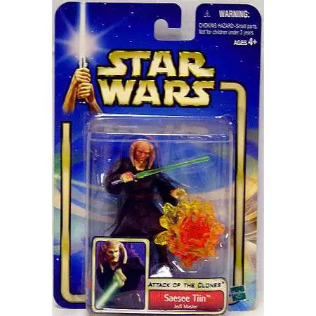 Star Wars Attack of the Clones 2002 Collection 2 Saesee Tiin Action Figure #20 [Jedi Master]