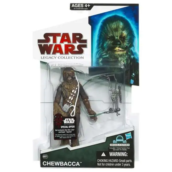 Star Wars A New Hope 2009 Legacy Collection Droid Factory Chewbacca Action Figure BD31 [With Headset]