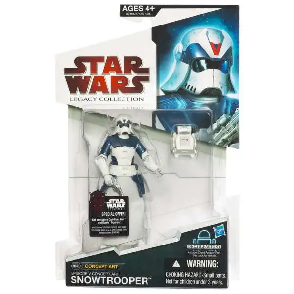 Star Wars Expanded Universe 2009 Legacy Collection Droid Factory Snowtrooper Action Figure BD48 [Concept Art]