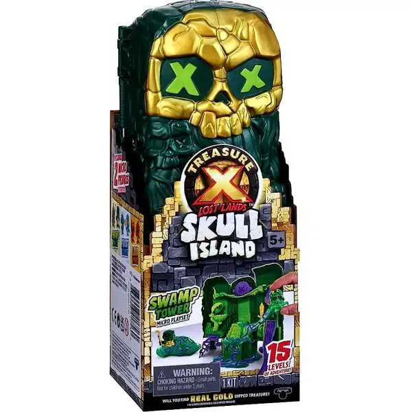 Treasure X Lost Lands Skull Island Swamp Tower Micro Playset [with Stump & Toad Micro Figures]