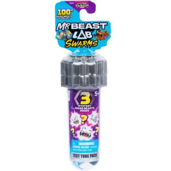 MrBeast Lab Swarms Hyper Fusion Series Test Tube Mystery Pack [3 RANDOM Micro Beast Figures]