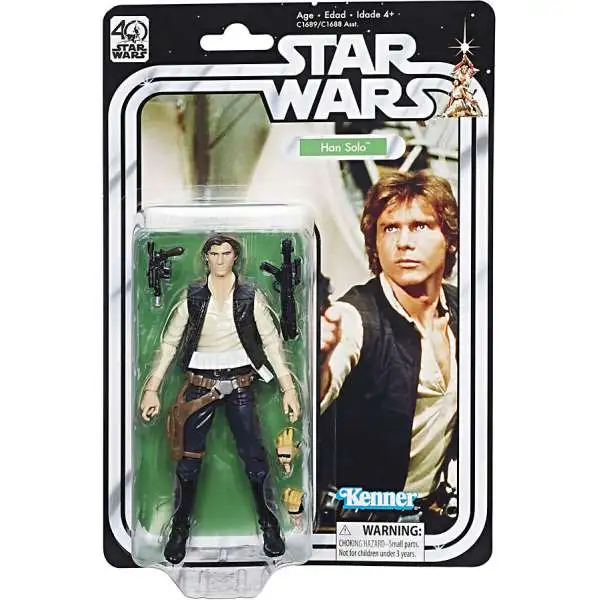 Star Wars A New Hope Black Series 40th Anniversary Han Solo Action Figure (Pre-Order ships March)