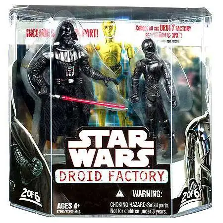 Star Wars The Empire Strikes Back 2008 Droid Factory Darth Vader & K-3PX Exclusive Action Figure 2-Pack