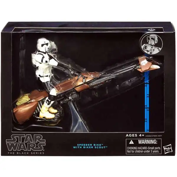 Star Wars Return of the Jedi Black Series 6-Inch Deluxe Speeder Bike & Scout Trooper Action Figure Set