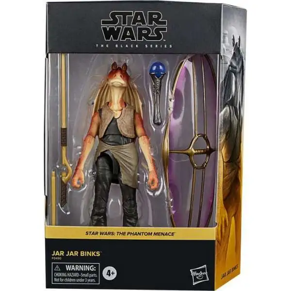 Star Wars Phantom Menace Black Series Jar Jar Binks Deluxe Action Figure