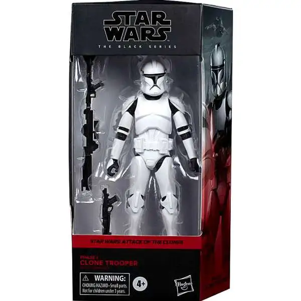 Star Wars Attack of the Clones Black Series Phase I Clone Trooper Action Figure [Damaged Package]