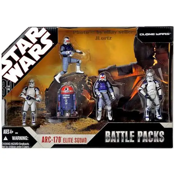 Star Wars Clone Wars 2007 Battle Pack ARC-170 Elite Squad
