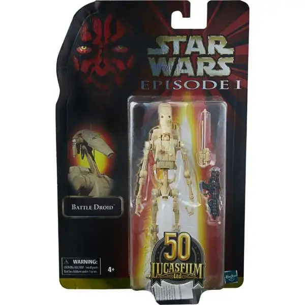 Star Wars The Phantom Menace Black Series Battle Droid Action Figure [Lucasfilm 50th Anniversary]