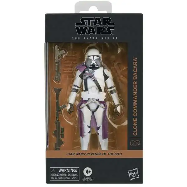 Star Wars Revenge of the Sith Black Series Clone Commander Bacarra Action Figure
