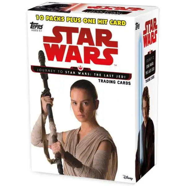 Topps Journey to Star Wars: The Last Jedi Trading Card BLASTER Box [10 Packs + 1 Hit]