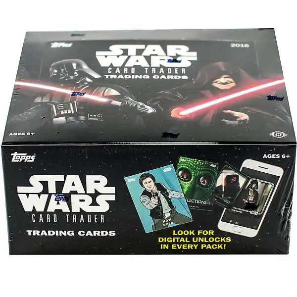 Star Wars Topps 2016 Card Trader Trading Card HOBBY Box [24 Packs]