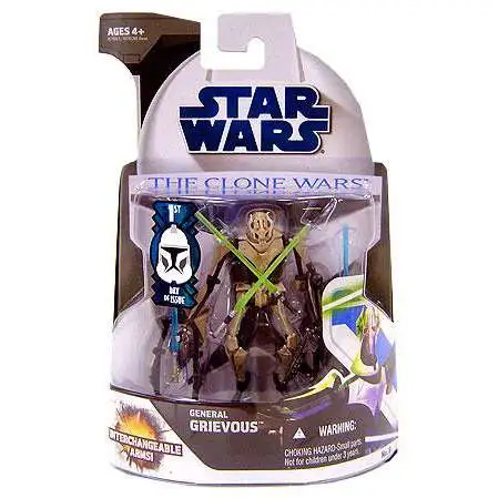 Star Wars Clone Wars 2008 General Grievous Action Figure #6 [First Day of Issue]