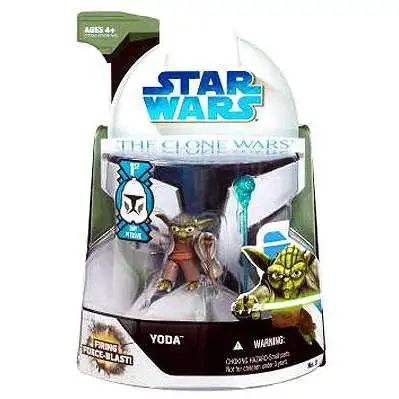 Star Wars Clone Wars 2008 Yoda Action Figure #3 [First Day of Issue]