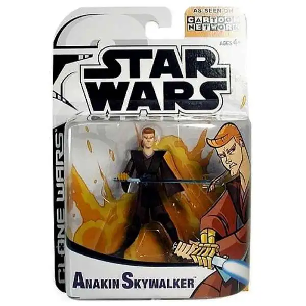 Star Wars Clone Wars Cartoon Network Anakin Skywalker Action Figure