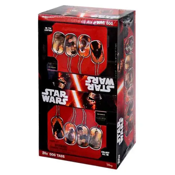 Star Wars Topps The Force Awakens Dog Tags Box