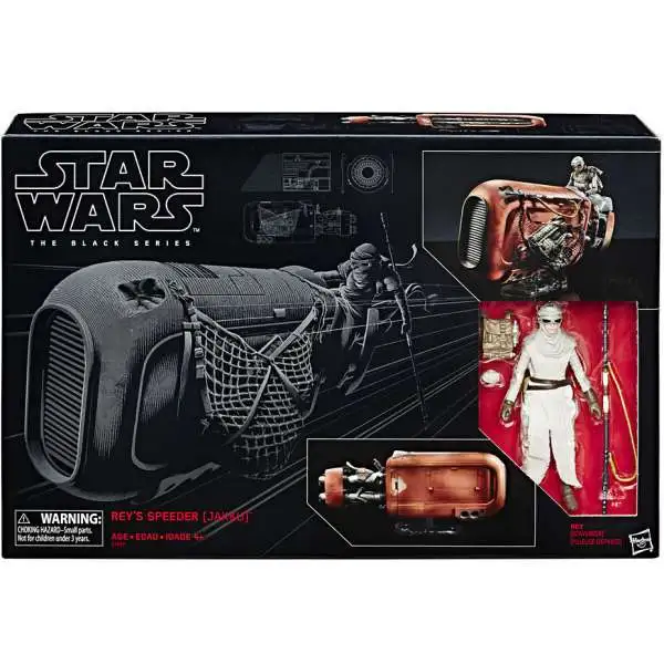 Star Wars The Force Awakens Black Series Rey's Speeder (Jakku) Vehicle & Figure