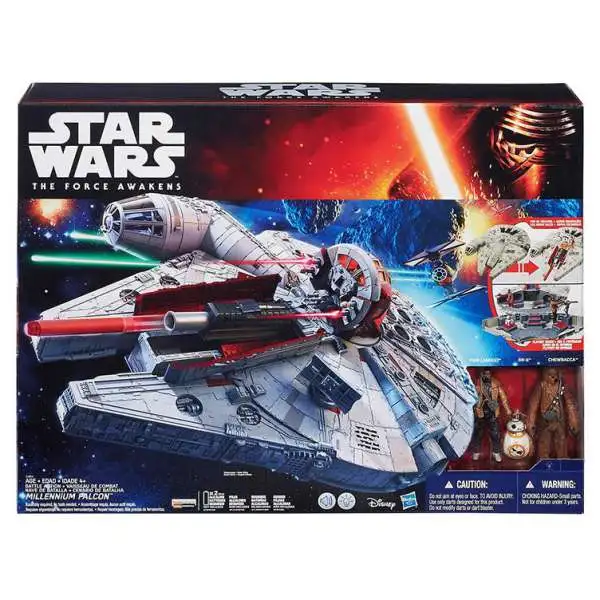 Star Wars The Force Awakens Battle Action Millennium Falcon 3.75-Inch Vehicle [Damaged Package]