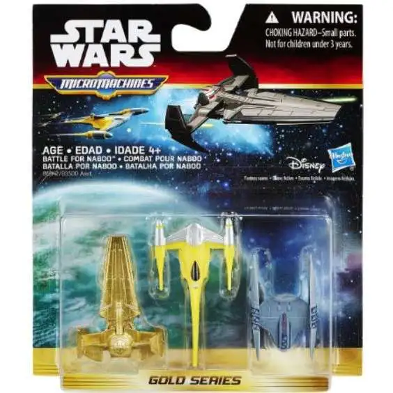 Star Wars The Force Awakens Micro Machines Gold Series Battle For Naboo Vehicle 3-Pack