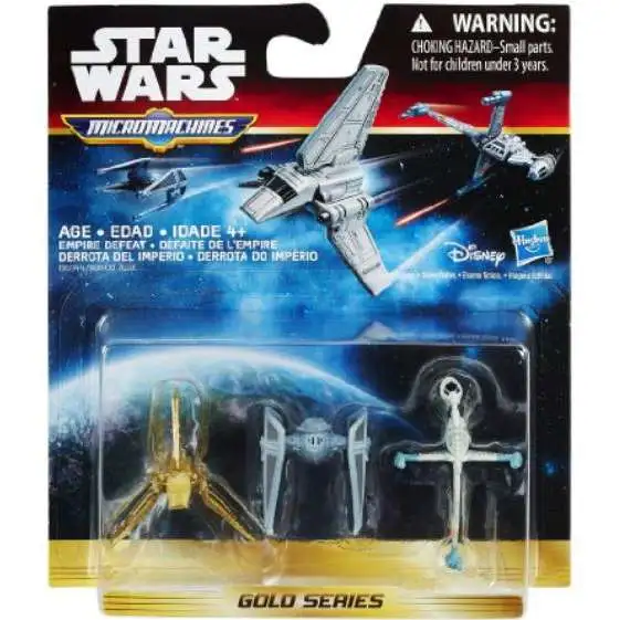 Star Wars The Force Awakens Micro Machines Gold Series Empire Defeat Vehicle 3-Pack
