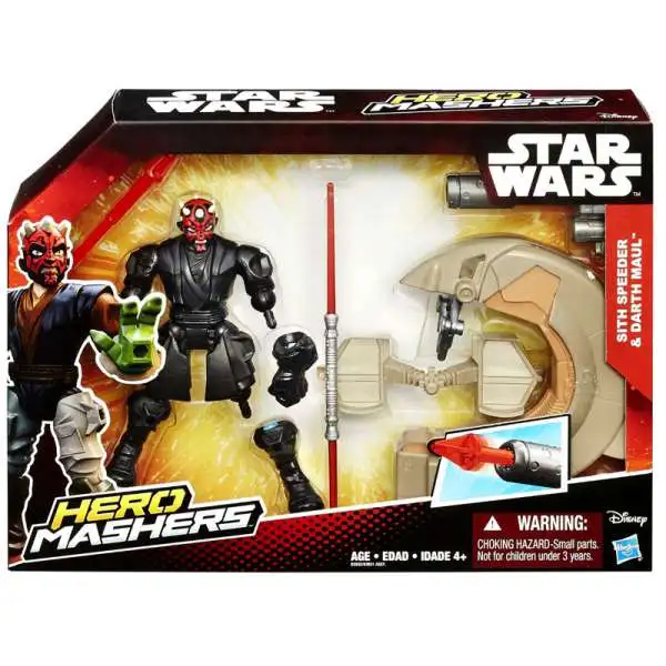 Star Wars The Force Awakens Hero Mashers Sith Speeder & Darth Maul 6-Inch Vehicle & Figure