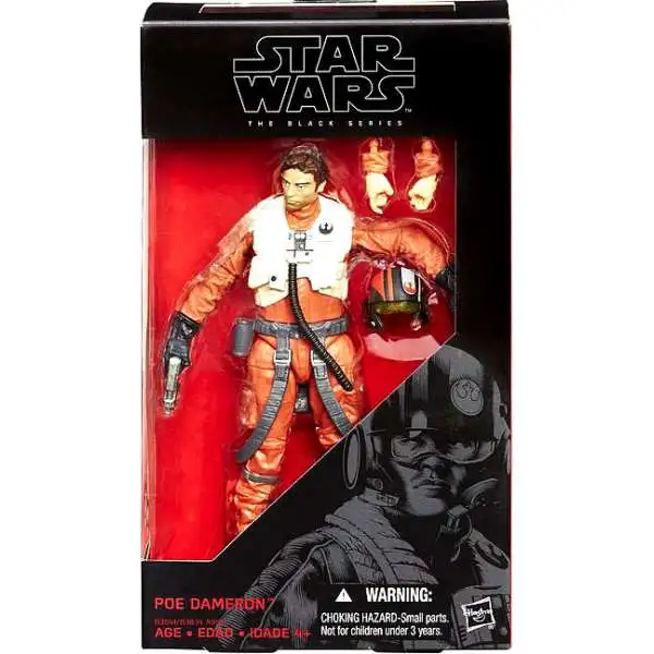 Star Wars The Force Awakens Black Series Poe Dameron Action Figure [6 Inch, Damaged Package]