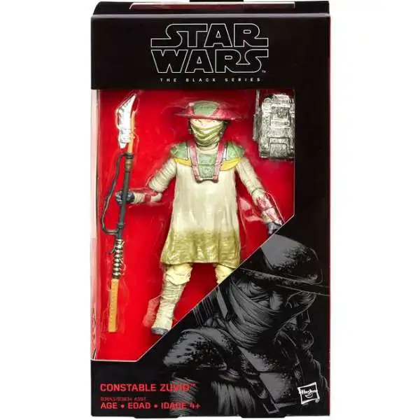 Star Wars The Force Awakens Black Series Constable Zuvio Action Figure [Damaged Package]