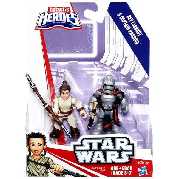 Star Wars Galactic Heroes Rey (Jakku) & Captain Phasma Mini Figure 2-Pack