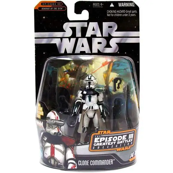 Star Wars Revenge of the Sith 2006 Episode III Greatest Battles Clone Commander Action Figure #14 of 14
