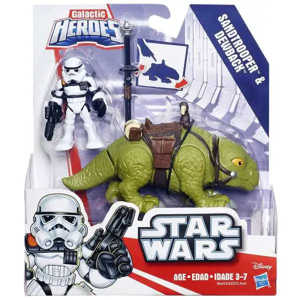 Star Wars Galactic Heroes Sandtrooper & Dewback Mini Figure 2-Pack