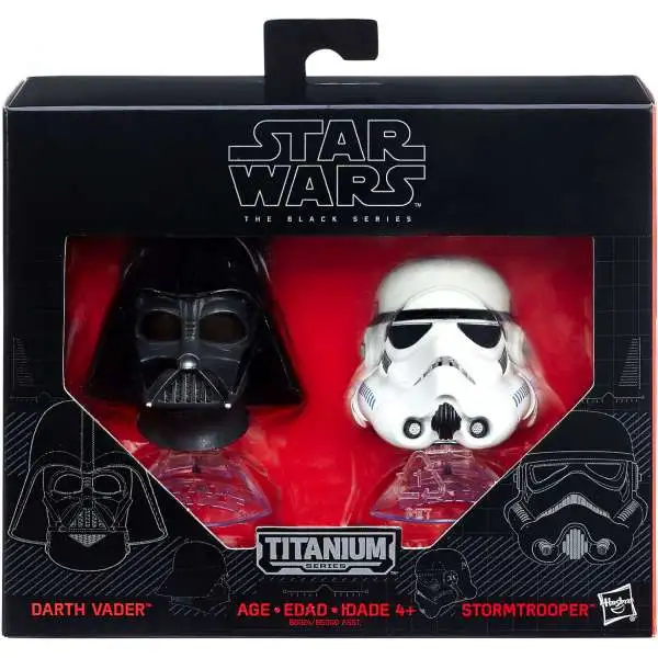 Star Wars Black Series Titanium Number 8 Sabine Wren and Darth Vader Helmets for sale online 