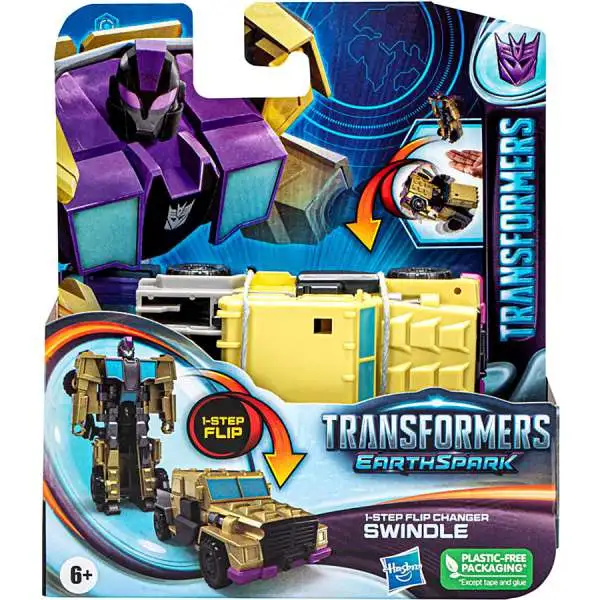 Transformers Earthspark 1 Step Flip Changer Swindle Action Figure