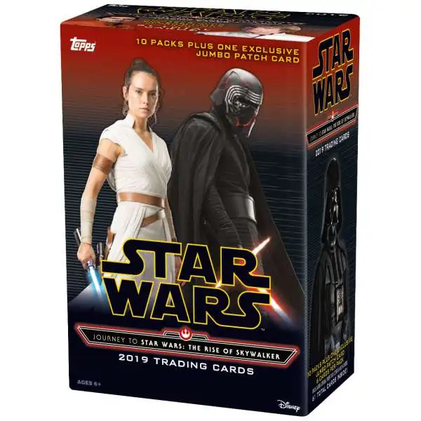 Journey to Star Wars The Rise of Skywalker Trading Card BLASTER Box [10 Packs + 1 Jumbo Patch Card]