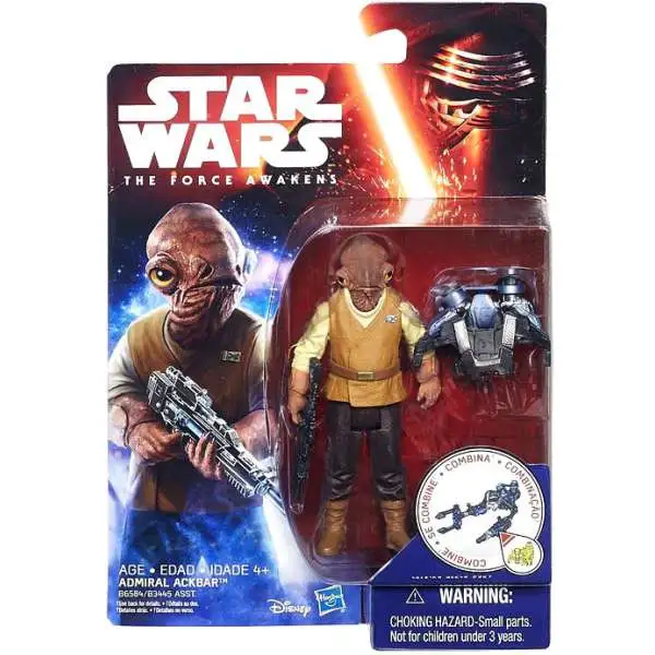 Star Wars The Force Awakens Jungle & Space Admiral Ackbar Action Figure