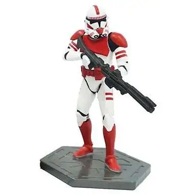 Disney Star Wars Troopers Phase II Red Trooper 4-Inch PVC Figure [Loose]