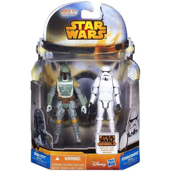 Star Wars The Empire Strikes Back Mission Series Boba Fett & Stormtrooper Action Figure 2-Pack MS05 [Episode V]