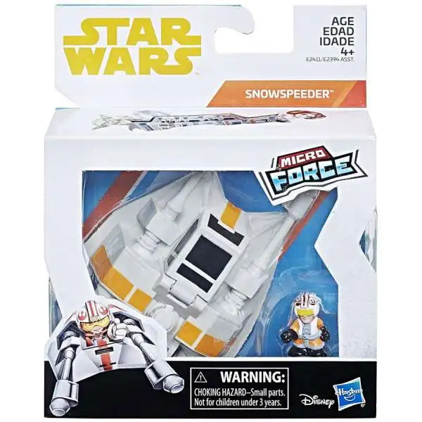 Star Wars Micro Force Luke with Snow Speeder Vehicle
