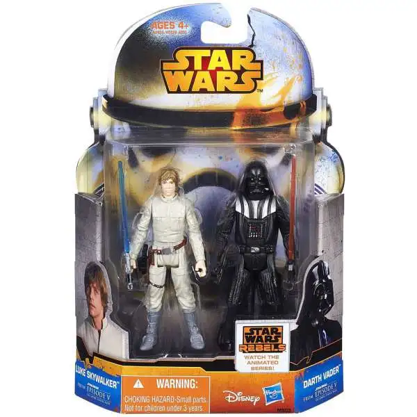 Star Wars The Empire Strikes Back Mission Series Luke Skywalker & Darth Vader Action Figure 2-Pack MS03