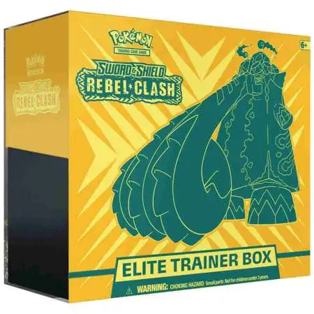 Pokemon Sword & Shield Rebel Clash Copperajah Elite Trainer Box [8 Booster Packs, 65 Card Sleeves, 45 Energy Cards & More]